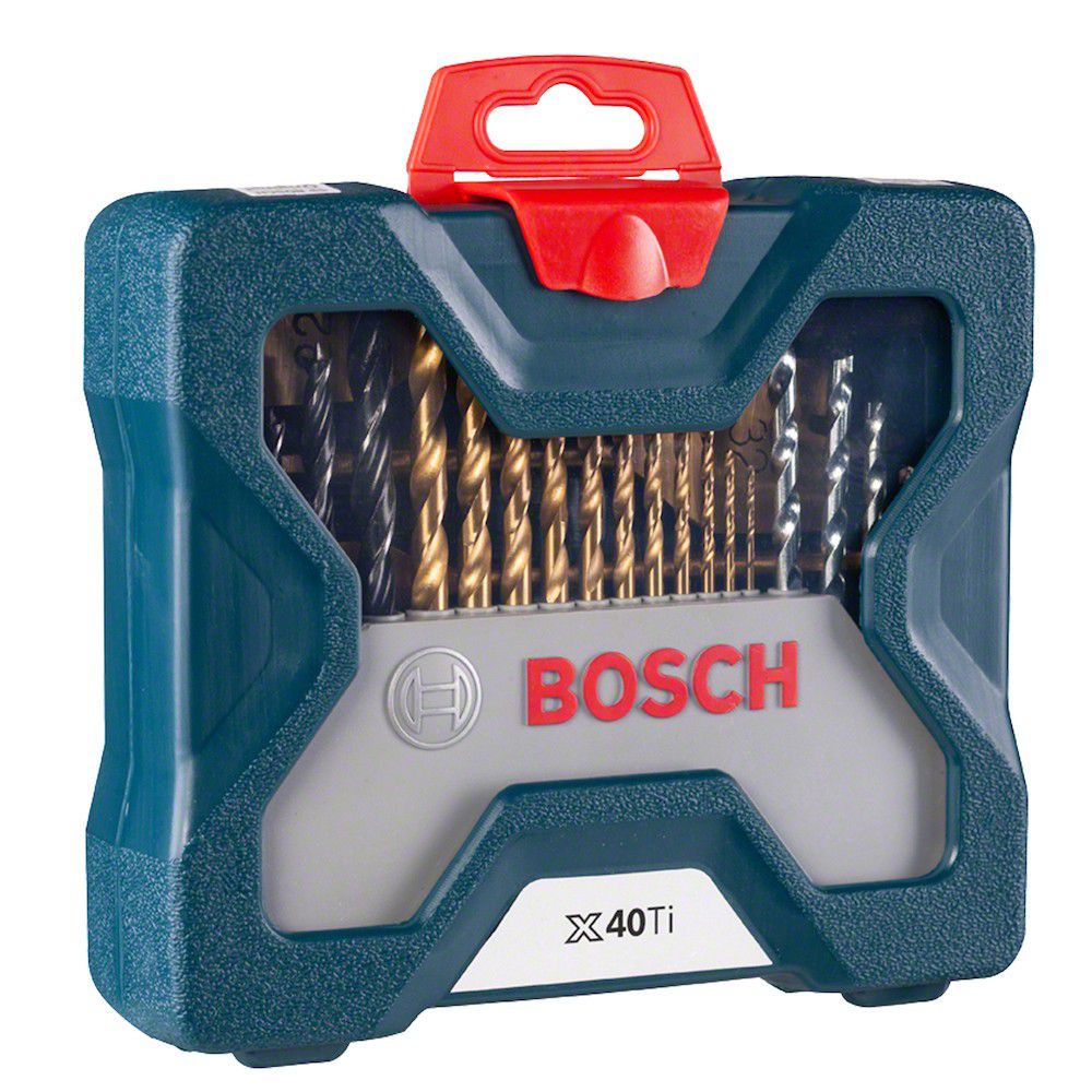 Kit de Pontas e Brocas em Titânio Bosch X-Line com 40 peças - Ritec Máquinas e Ferramentas