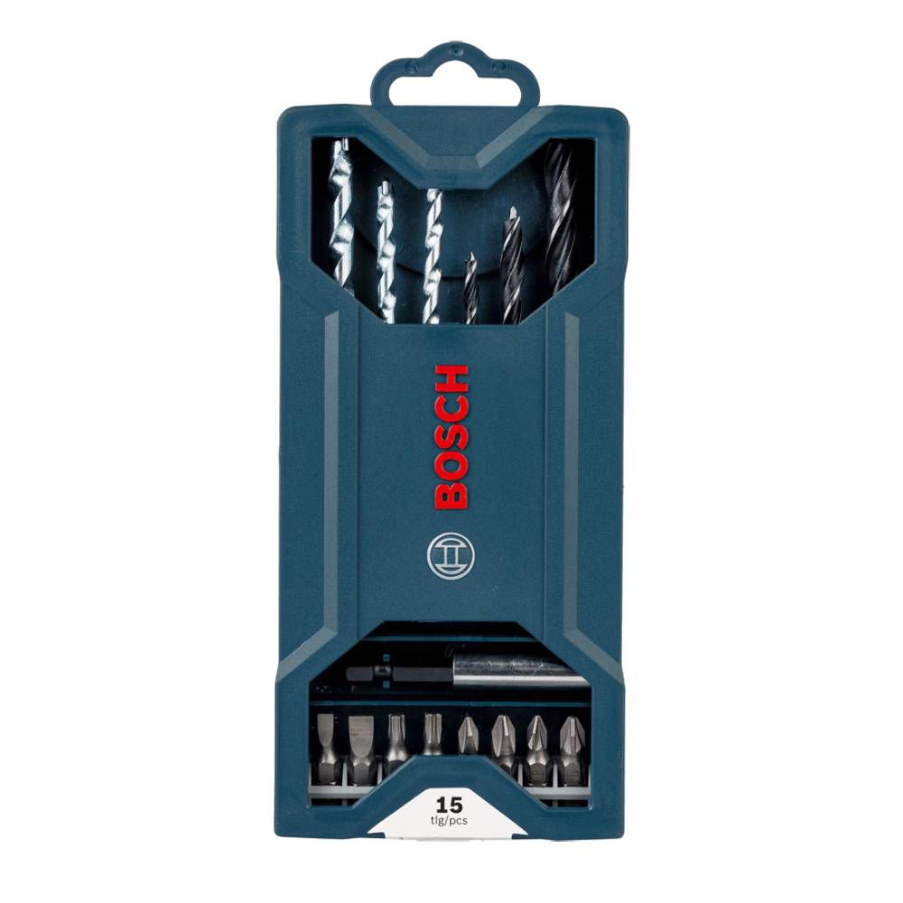 Kit de Pontas e Brocas Bosch Mini X-Line 15 Peças