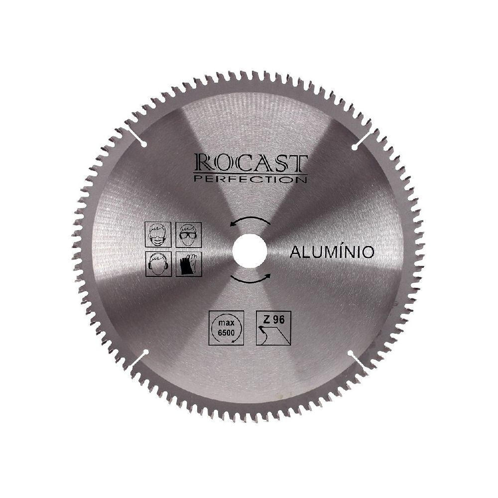 Serra Circular Pastilha Metal Duro Aluminio 300mm x 96 dentes 120,0002 ROCAST - Ritec Máquinas e Ferramentas