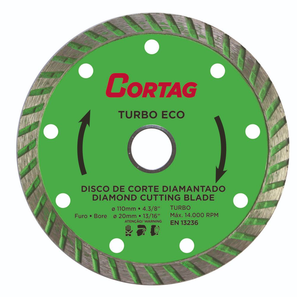 Disco Diamantado Turbo Eco 110mm (60598) - Cortag