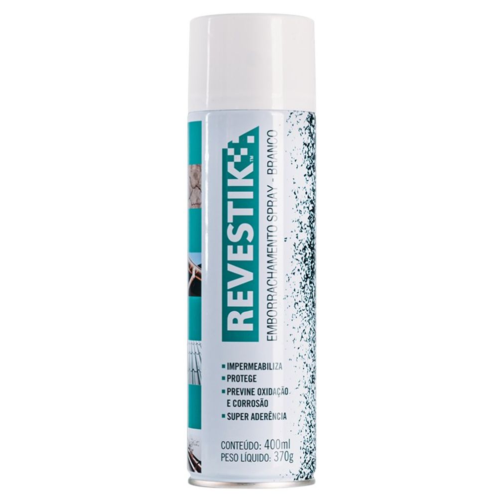 Emborrachamento Spray Branco 400ml (227569) - Revestik - Ritec Máquinas e Ferramentas