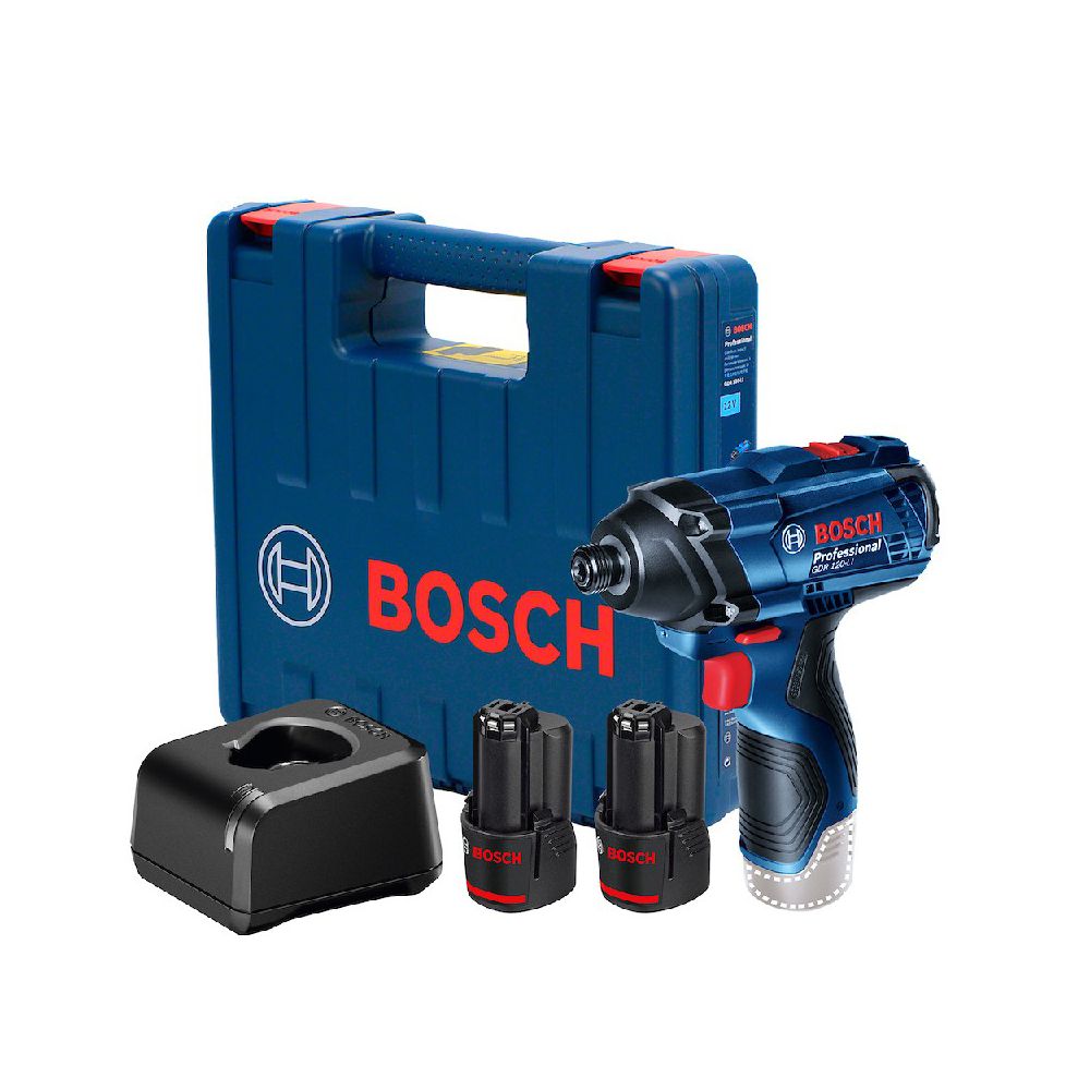 Chave de impacto GDR 120-LI, 12V, 2 baterias e maleta - Bosch - Ritec Máquinas e Ferramentas