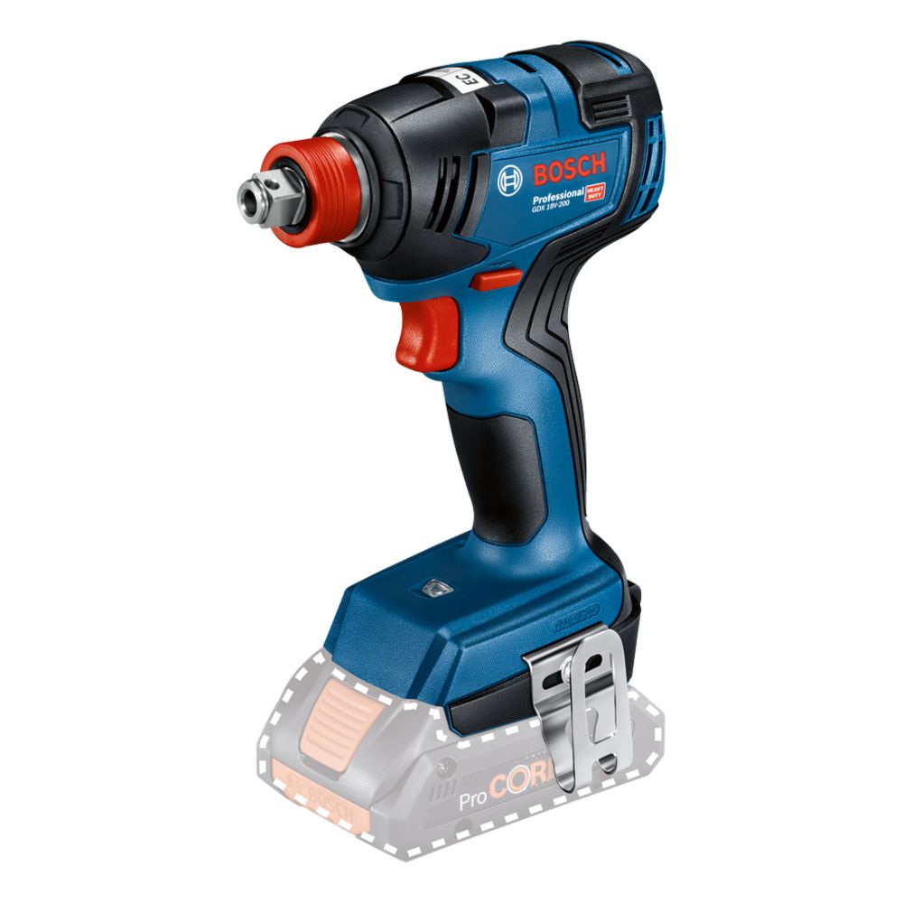 Chave de impacto a bateria Bosch GDX 18V-200 Brushless 18V SB - Ritec Máquinas e Ferramentas