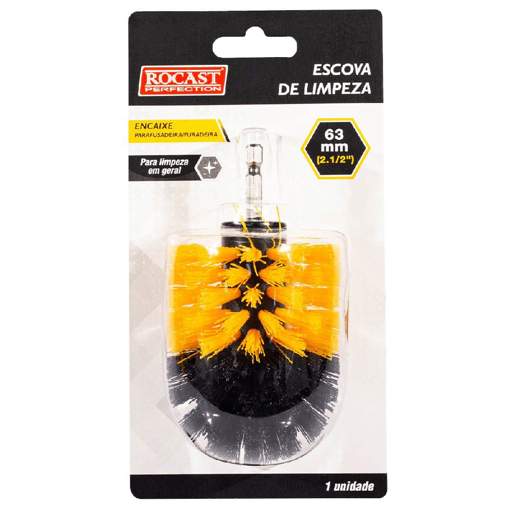 Escova de Limpeza para Parafusadeira/ Furadeira 63mm 2.1/2'' (319,0032) - Rocast