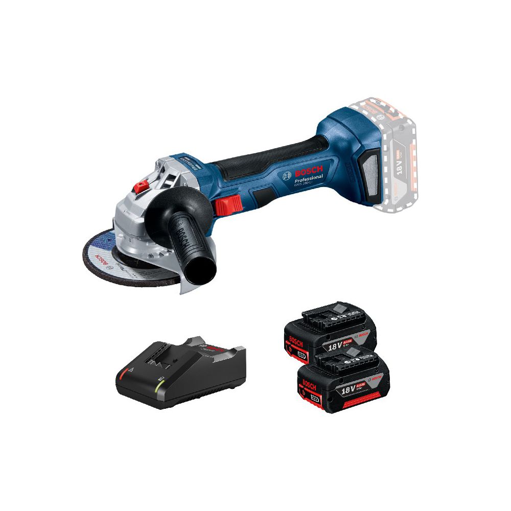 Esmerilhadeira à bateria Bosch GWS 180-LI Brushless 18V 2 baterias - Ritec Máquinas e Ferramentas