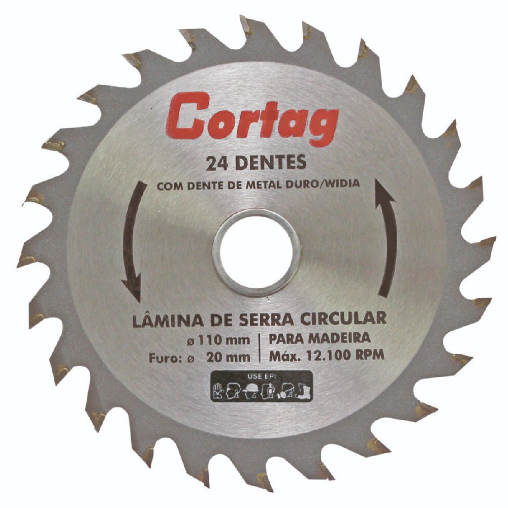 Disco Diamantado - Lâmina de Serra Circular 110mm (60864) - Cortag