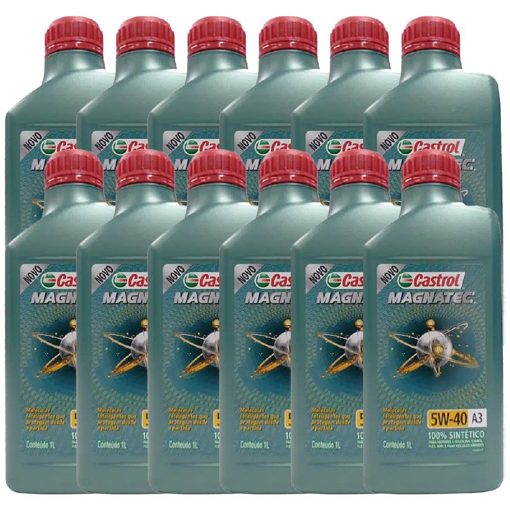 Óleo Sintético 5W40 A3 Magnatec (3436621) - (Cx C/12 UND) - Castrol - Ritec Máquinas e Ferramentas