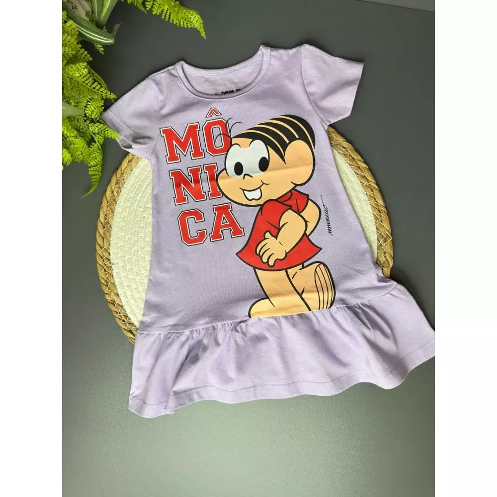 Vestido Infantil Pose De Modelo - Turma da Mônica - ROMEO & CATARINA KIDS