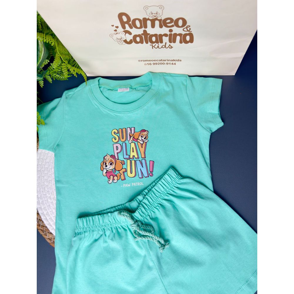 conjunto menina patrulha canina Skye - ROMEO & CATARINA KIDS
