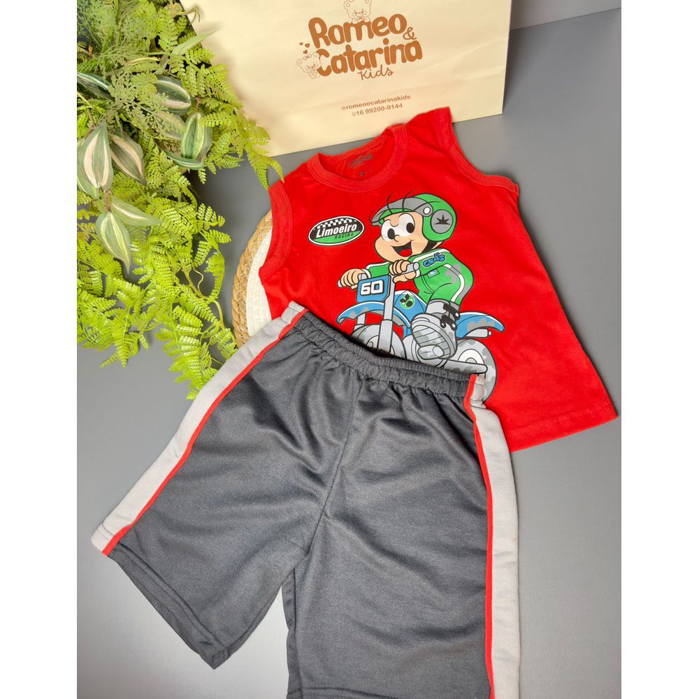 Conjunto infantil menino turma da mônica - ROMEO & CATARINA KIDS