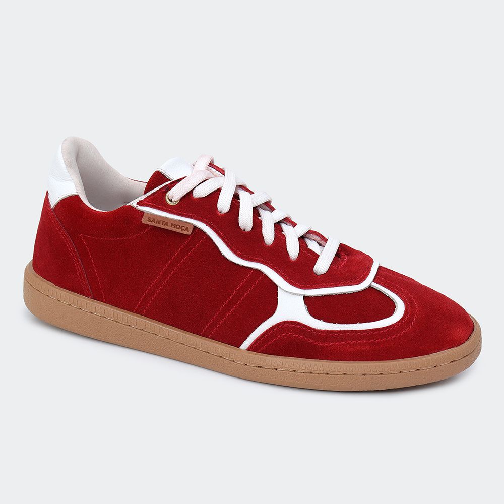 Tênis Elissa Camurça Vermelho Santa Moça - SANTA MOCA