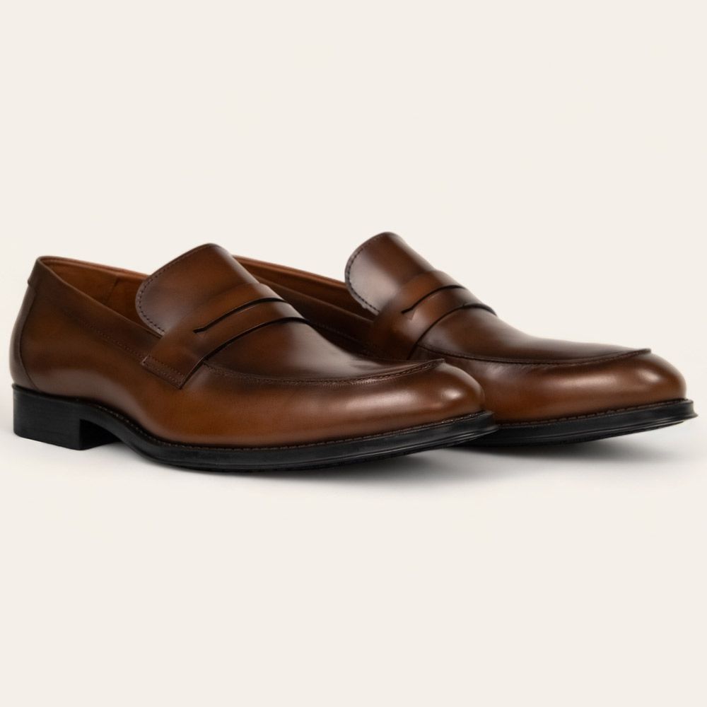 Sapato Social Penny Loafer Damasco - Sapataria Cometa