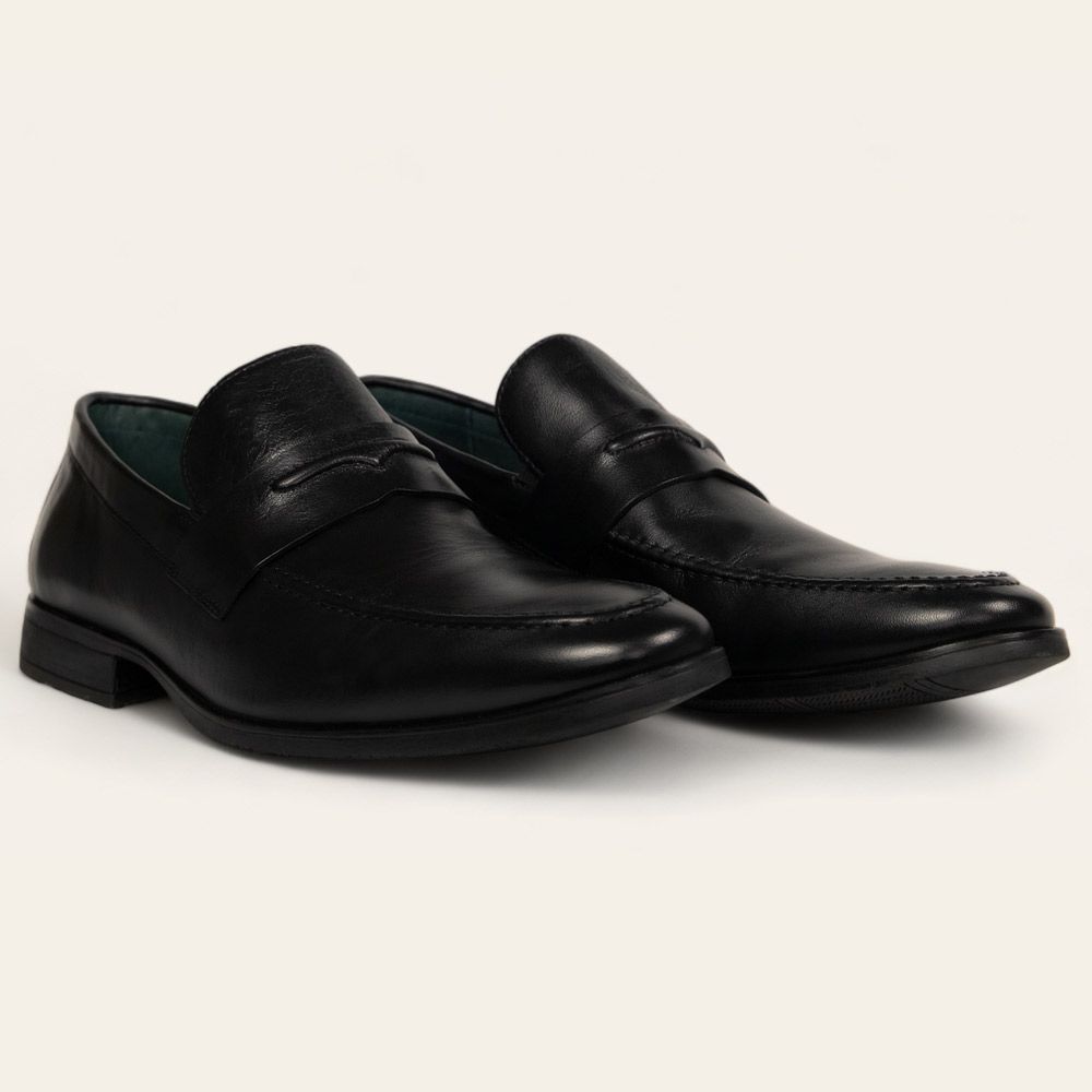Sapato Social Penny Loafer Preto - Sapataria Cometa