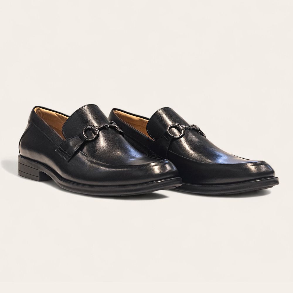 Sapato Social Loafer Com Bridão Preto - Sapataria Cometa