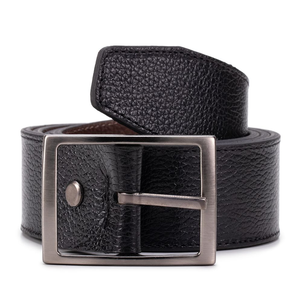 Cinto Casual Dupla Face Com Costura Lateral Preto ... - Sapataria Cometa