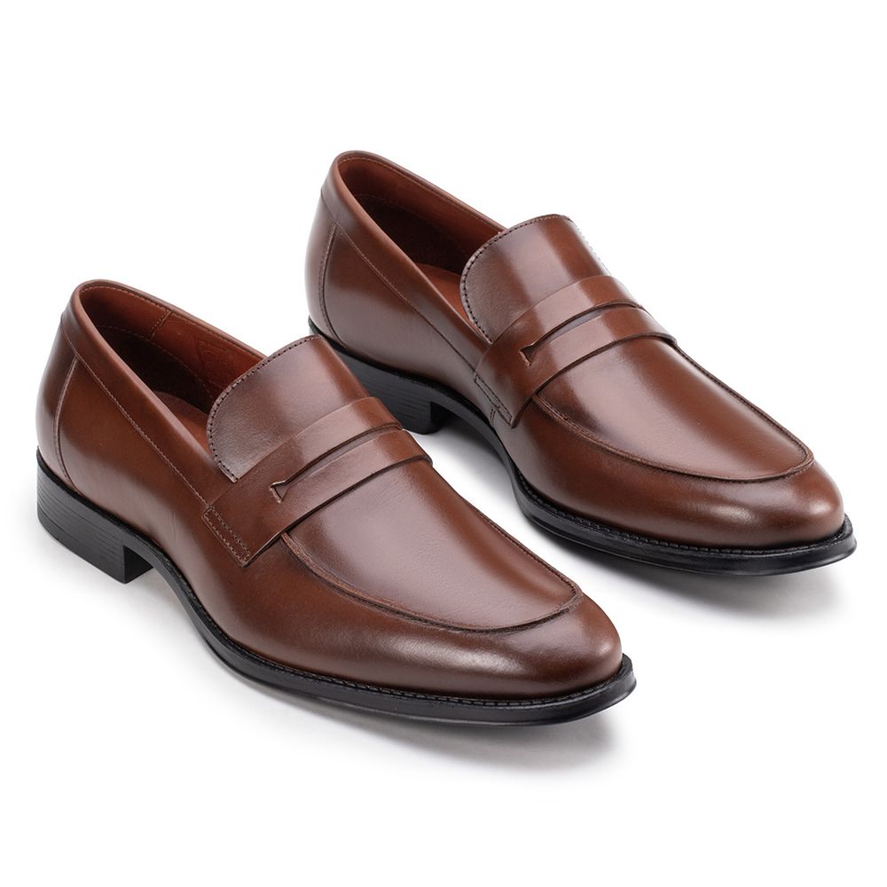 Sapato Social Penny Loafer Damasco - Sapataria Cometa