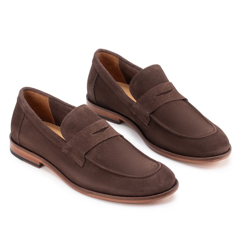 Sapato Casual Penny Loafer Café 