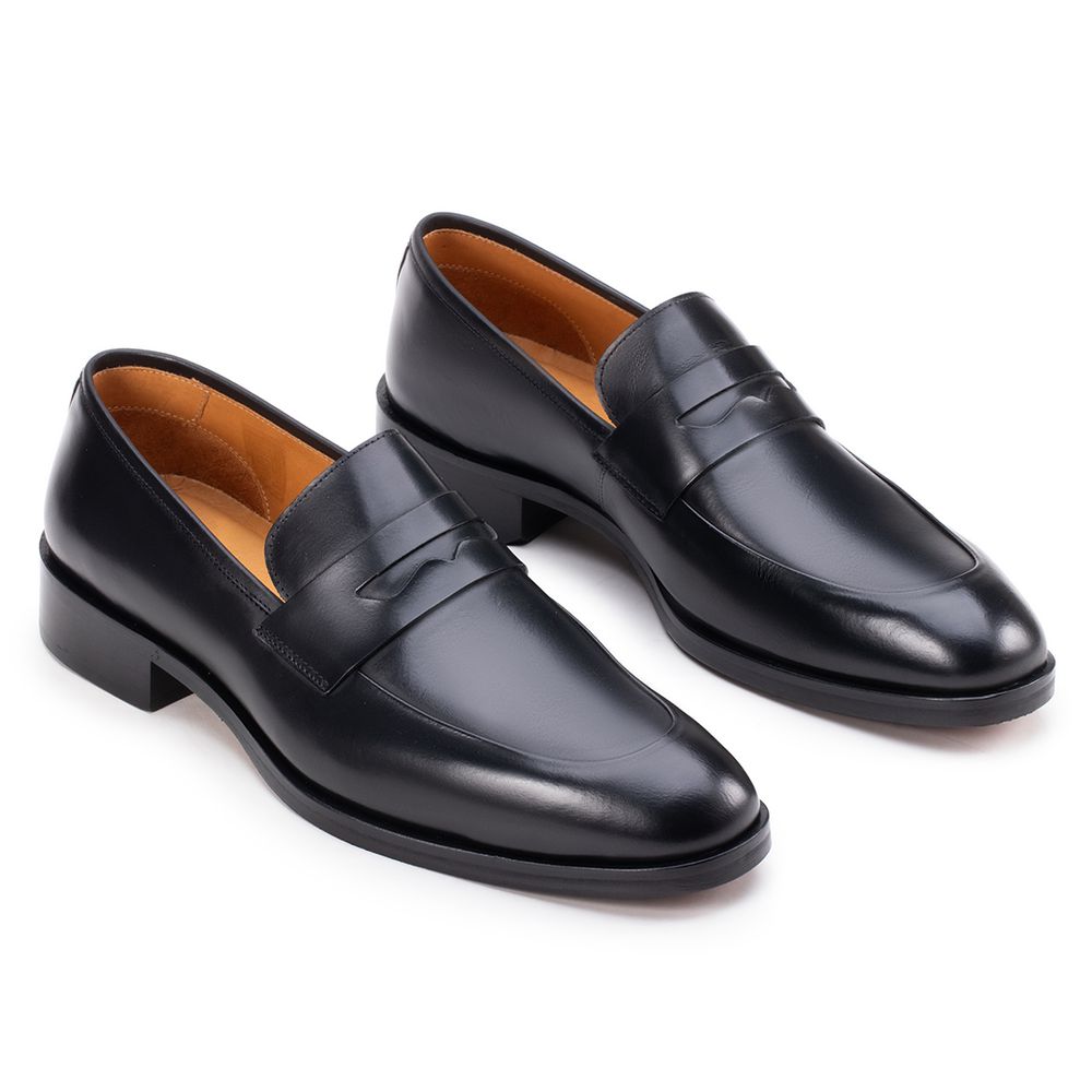 Sapato Social Penny Loafer Preto - Sapataria Cometa