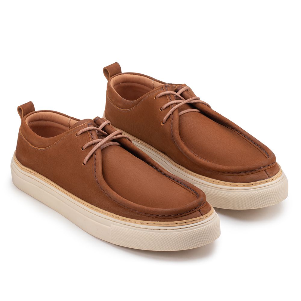 Casual Derby Wallabee Conhaque - Sapataria Cometa