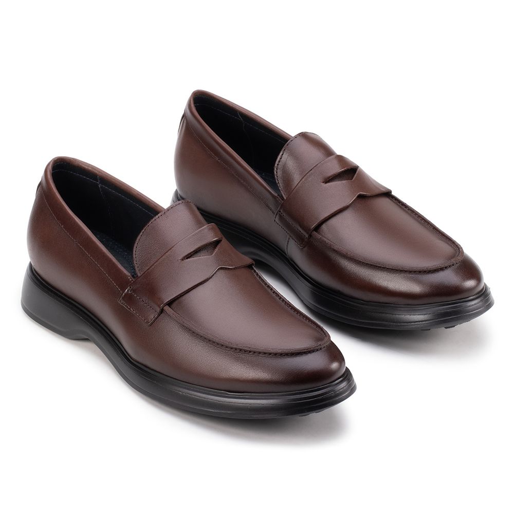 Sapato Casual Penny Loafer Café - Sapataria Cometa