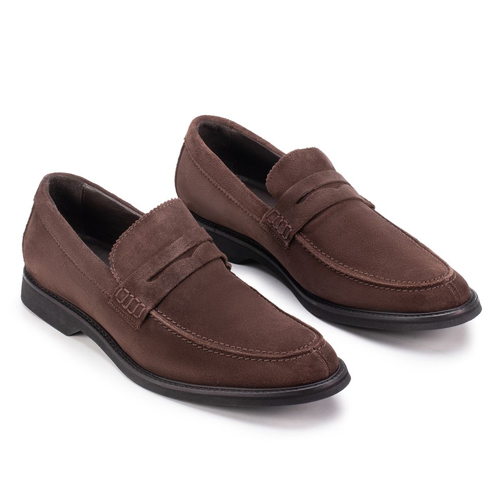 Sapato Social Penny Loafer Café - Sapataria Cometa