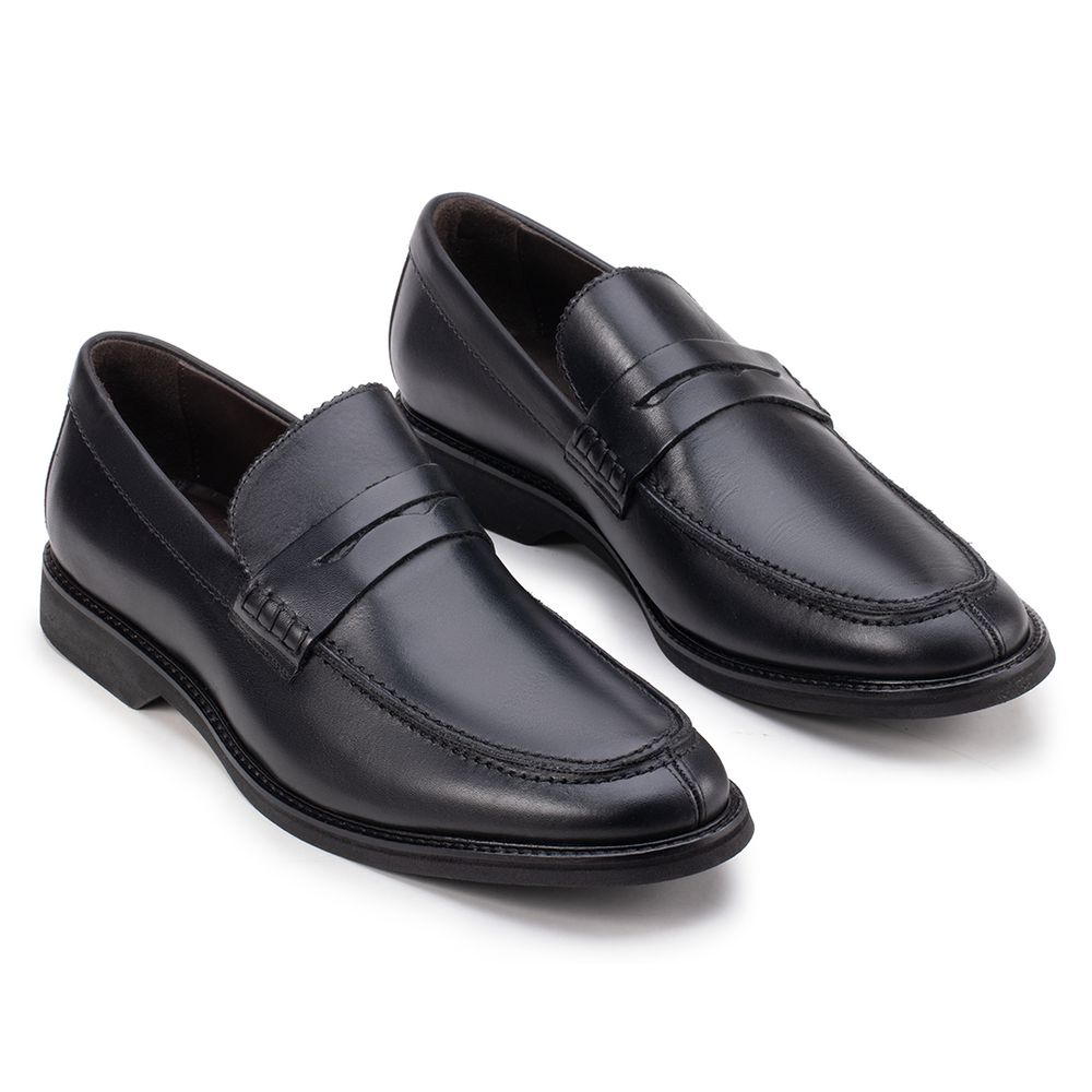 Sapato Social Penny Loafer Preto - Sapataria Cometa