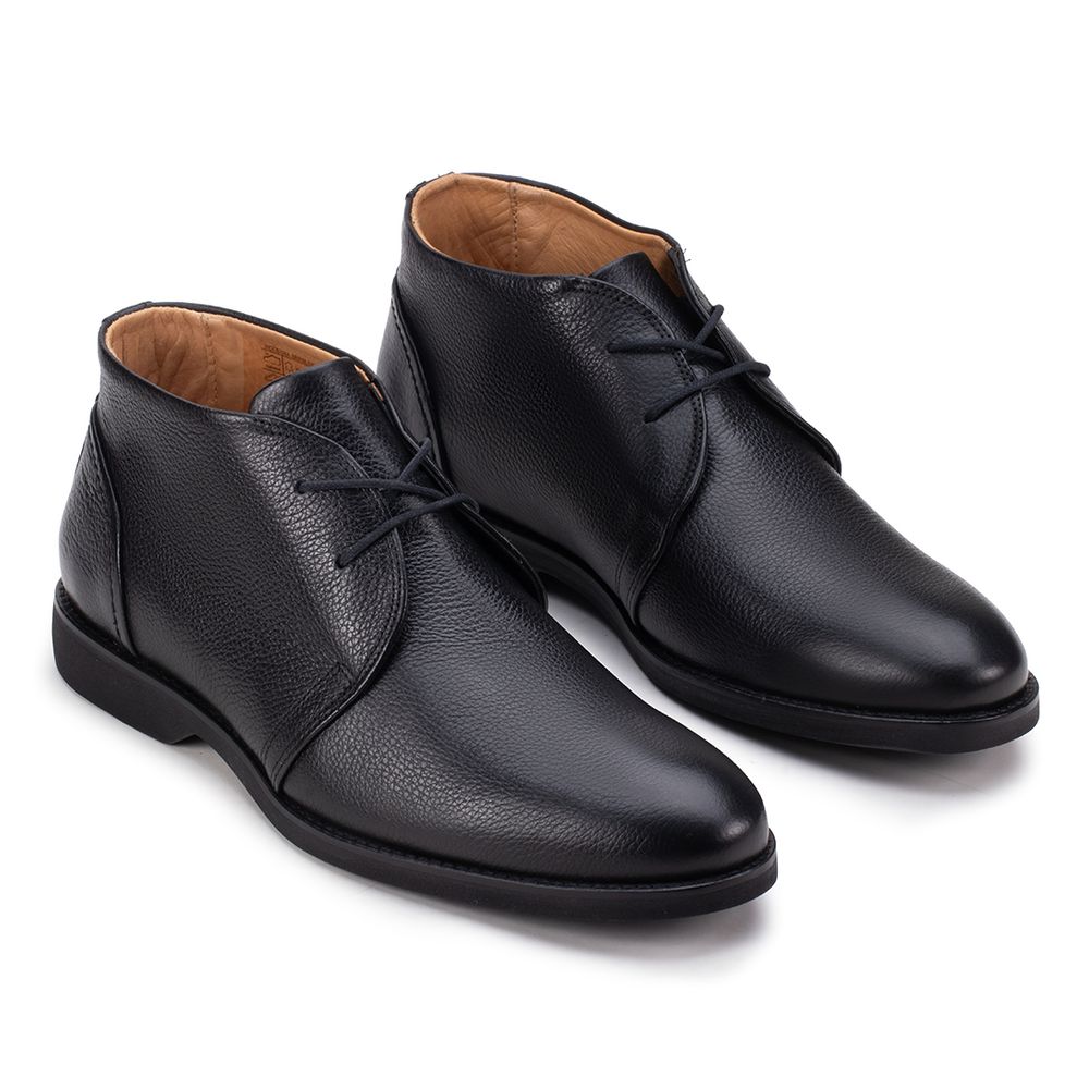 Casual Abotinado Derby Preto - Sapataria Cometa
