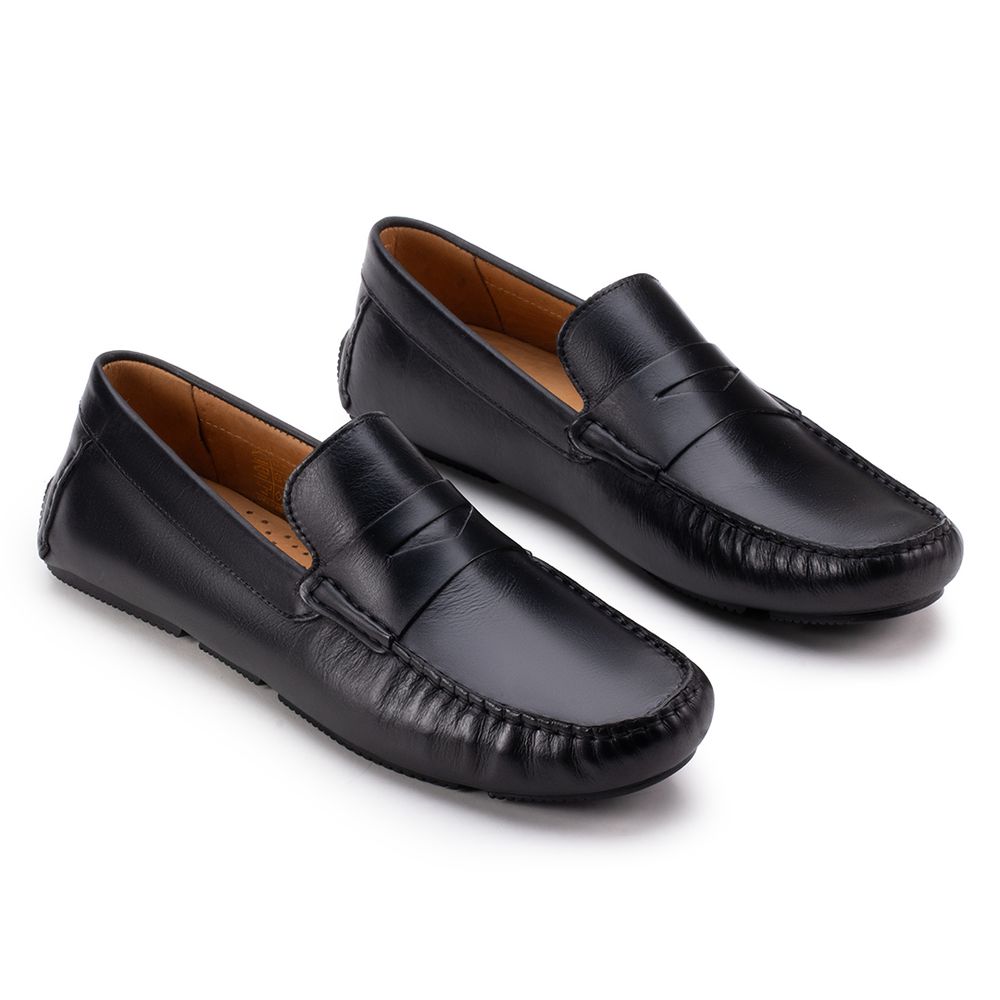 Sapato Casual Drive Penny Loafer Preto - Sapataria Cometa