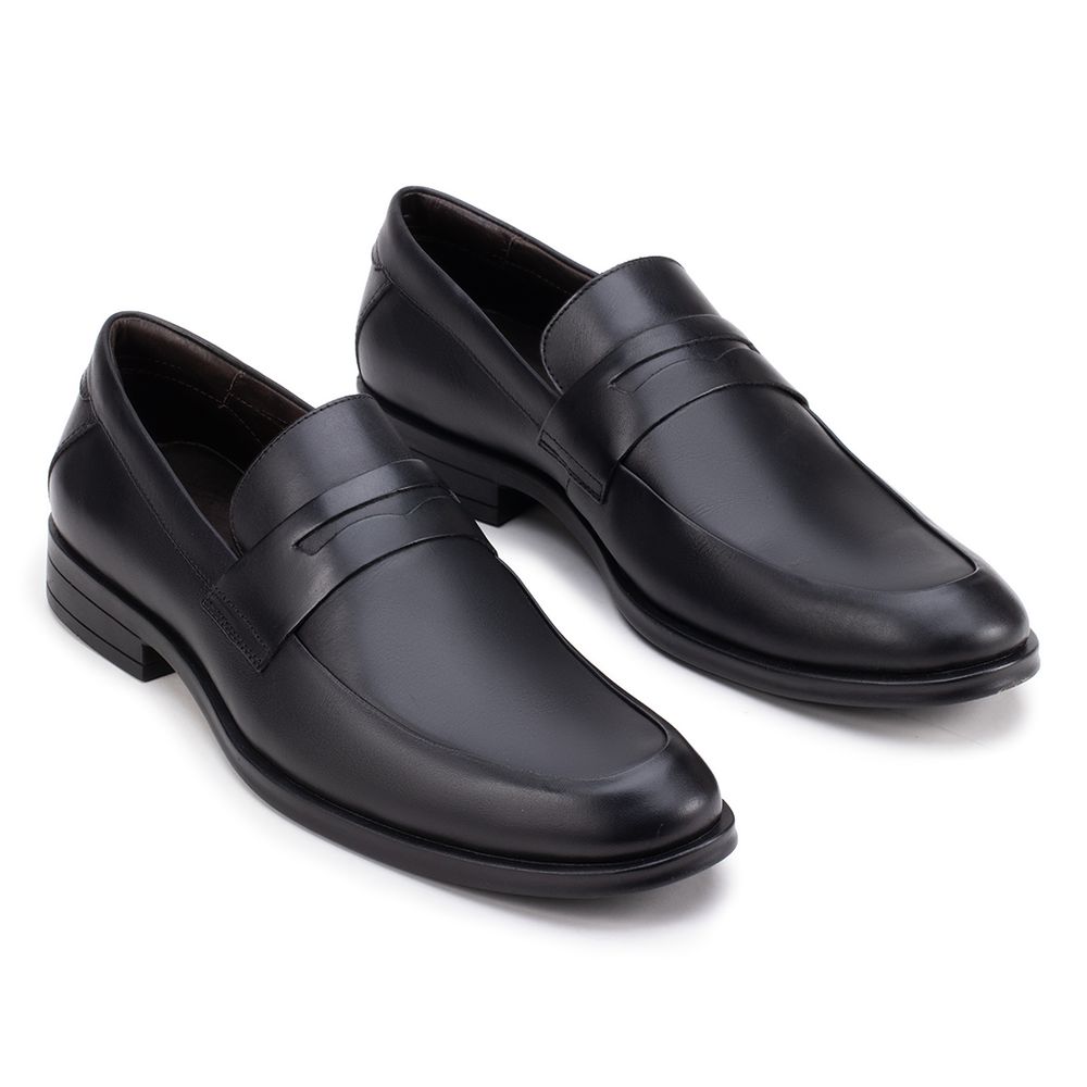 Sapato Social Penny Loafer Preto - Sapataria Cometa