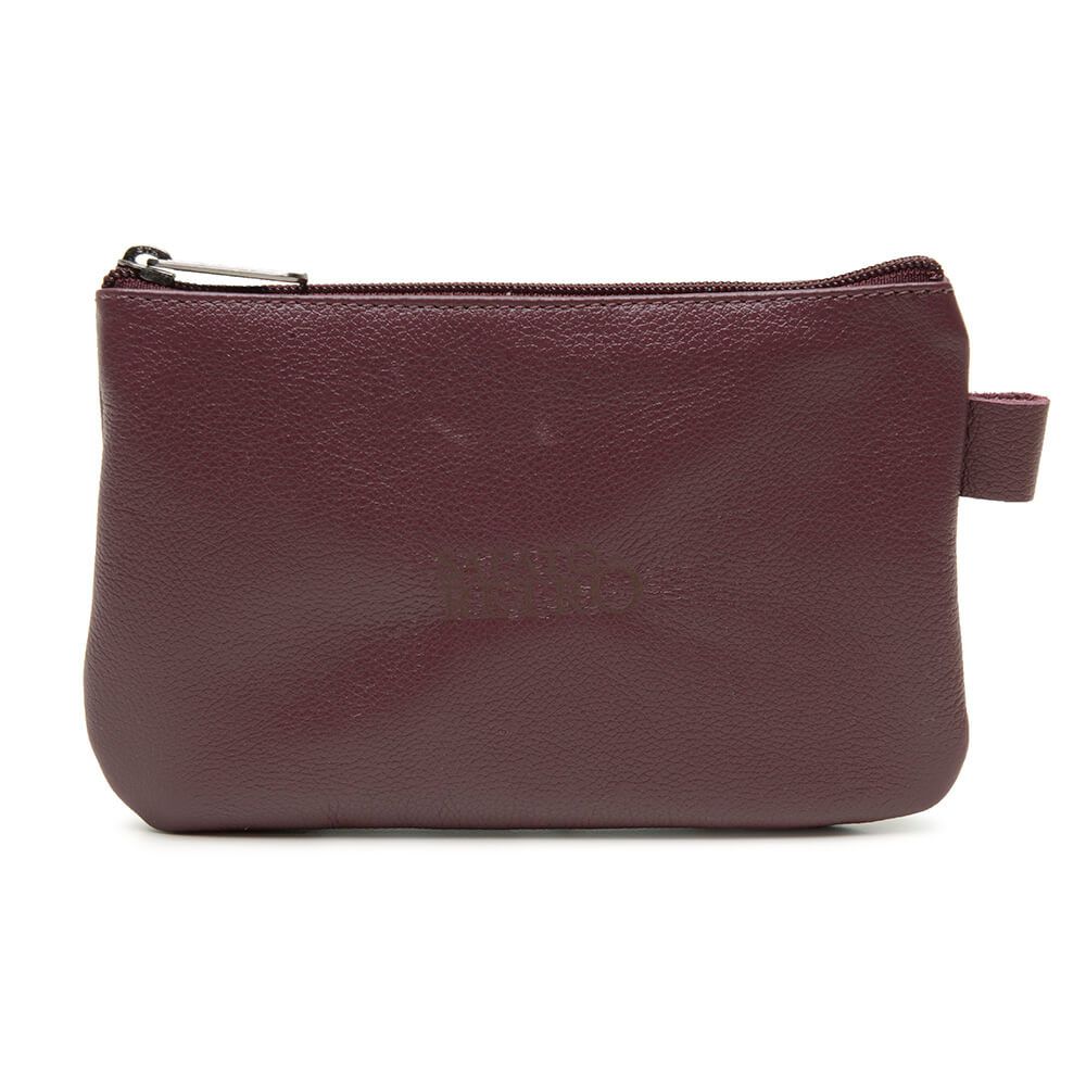 Bolsa de Mão em Couro Legítimo - Roxo