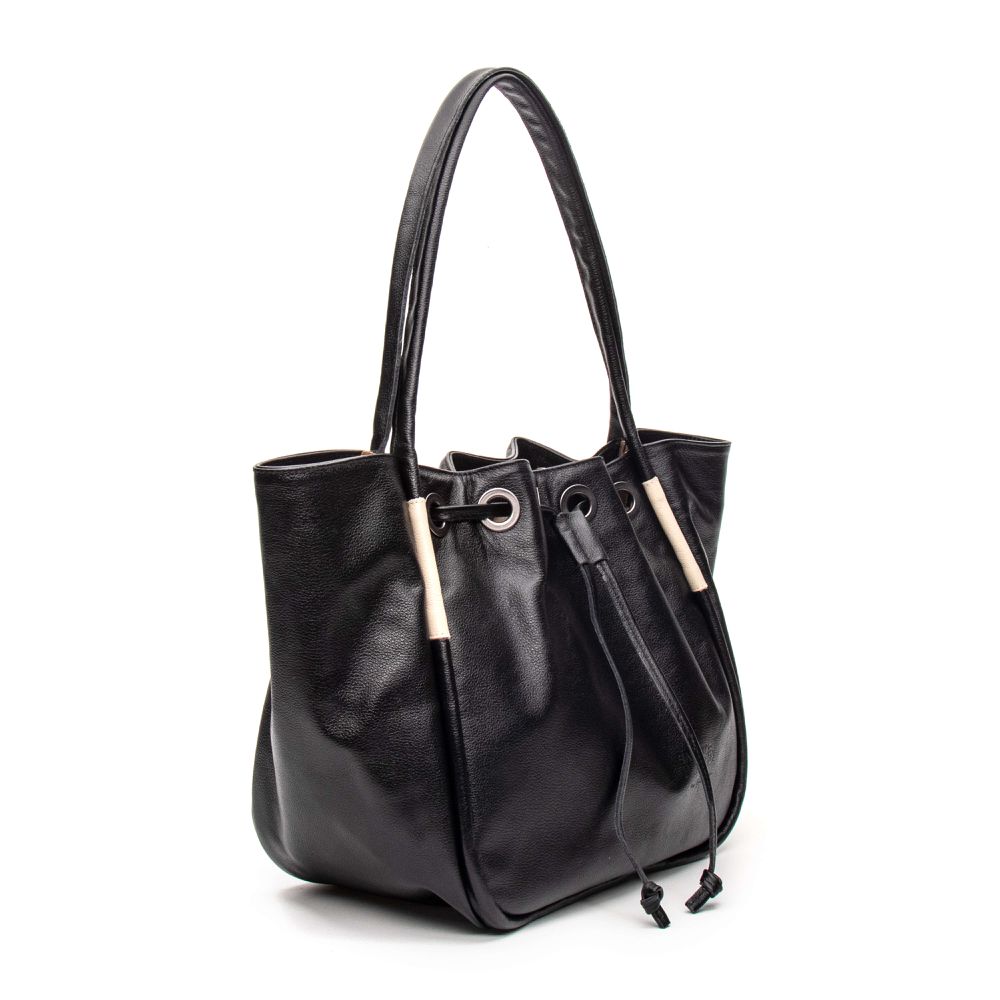 Bolsa RetrÔ - Preto e Off White - MOVIMENTO
