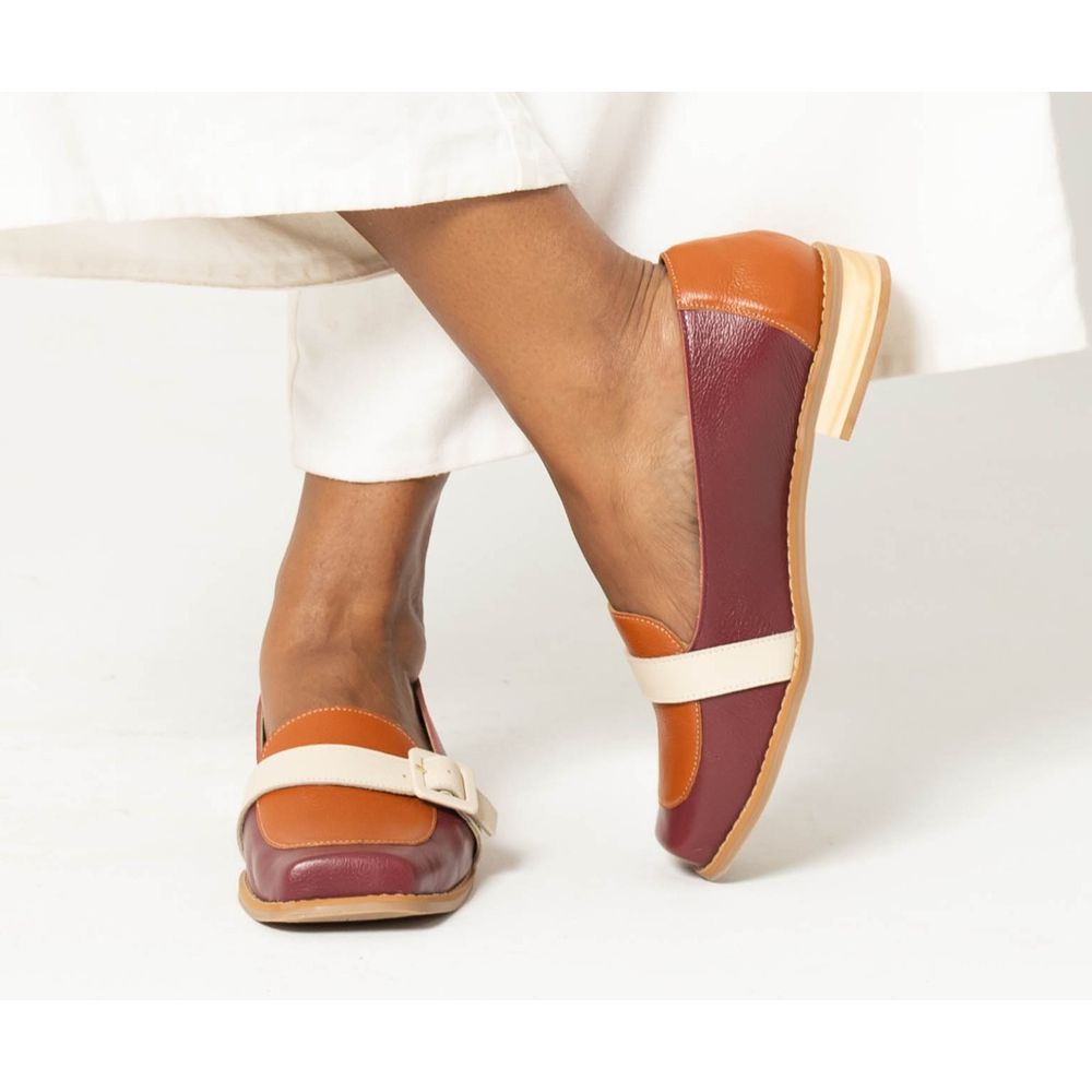 Sapato Mocassim - Chilli, Telha e Off White - DESTINO