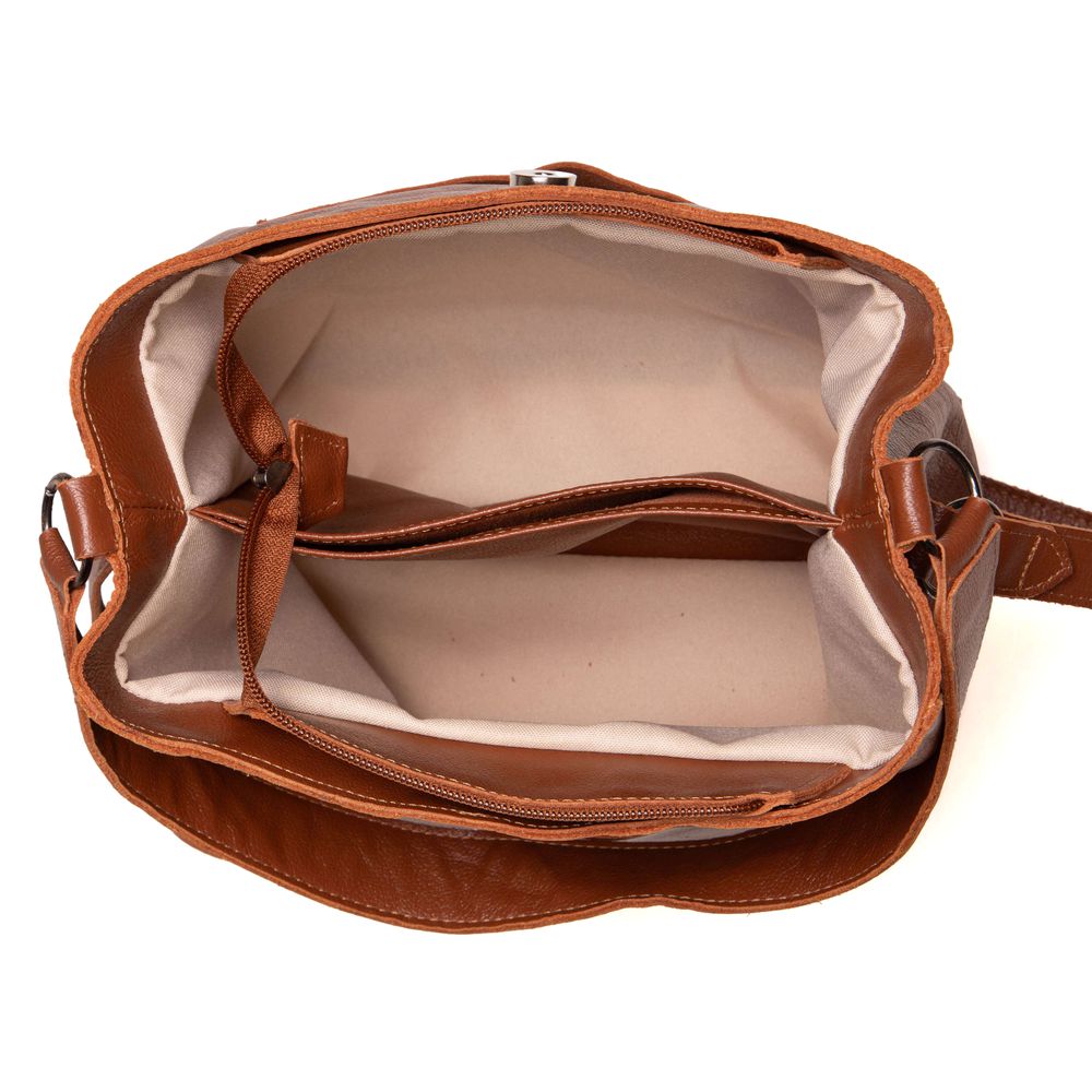 Bolsa RetrÔ - Chocolate e Off White - VERBENA 