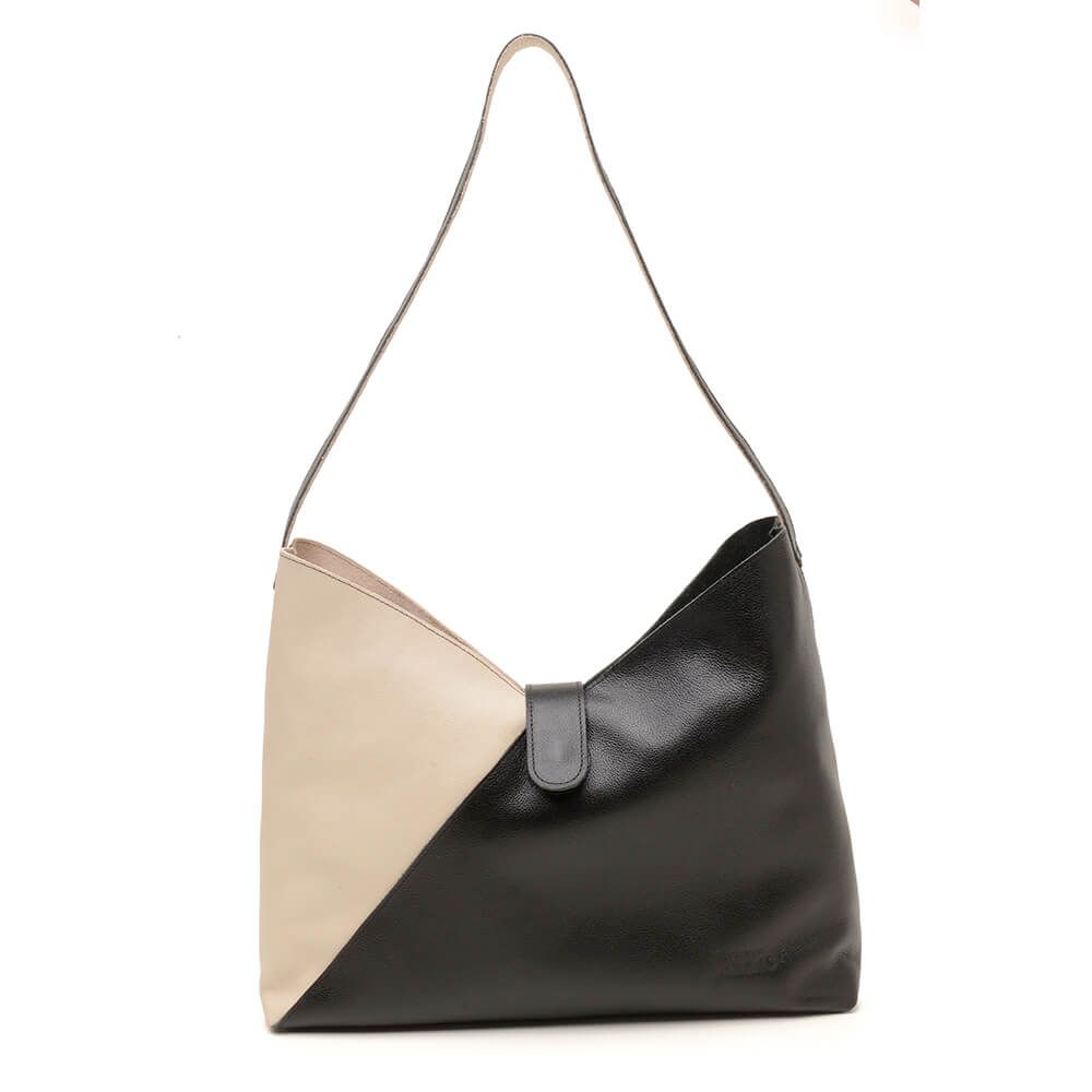 Bolsa RetrÔ - DÁLIA - Off White e Preta 
