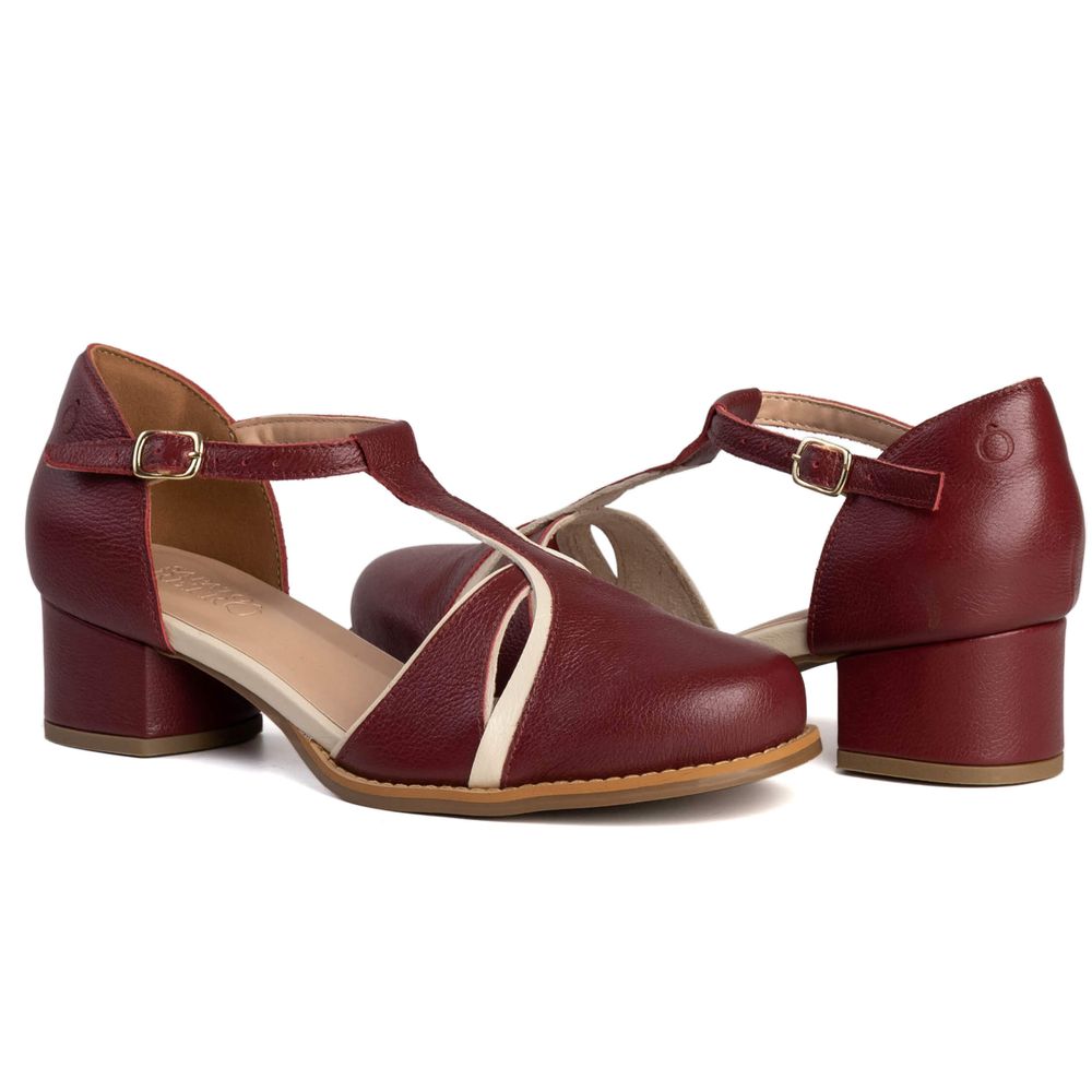 Sapato Boneca - INSPIRAR - Chilli E Off White - 2075.6