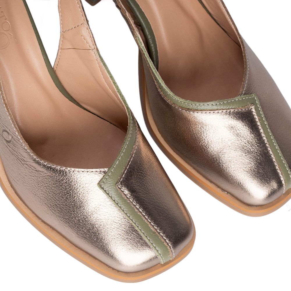 Sapato Boneca - VIBRAR - Metalic E Sálvia - 400.56