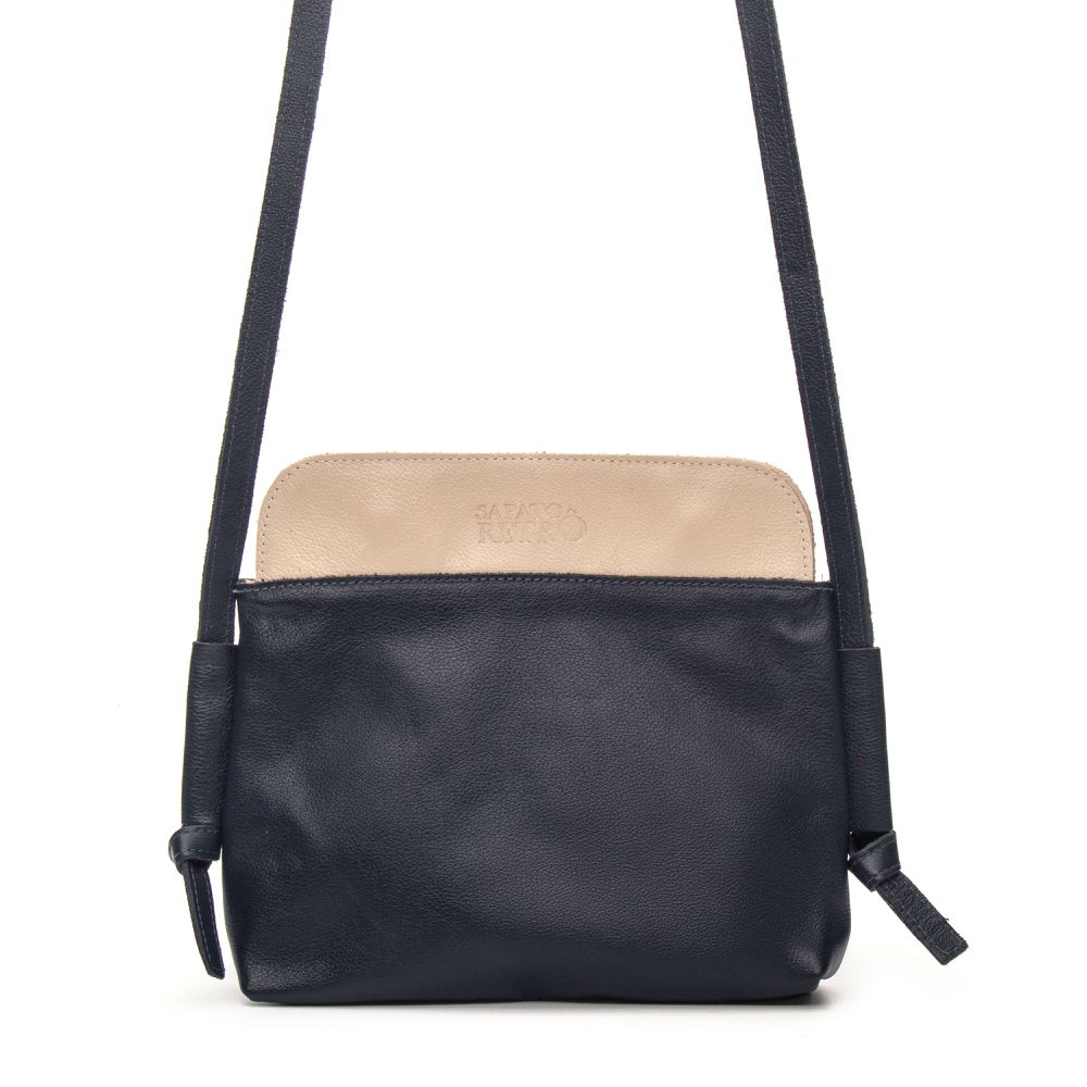 Bolsa RetrÔ - Marinho e Off Whiite - LIBERDADE