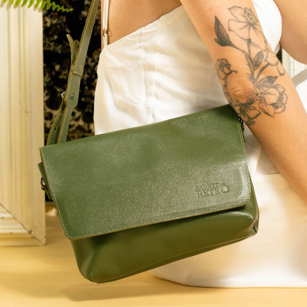Bolsa RetrÔ - MOÓCA - Verde Musgo