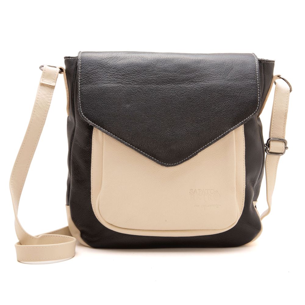 Bolsa RetrÔ - Preta e Off White - ANCESTRAL