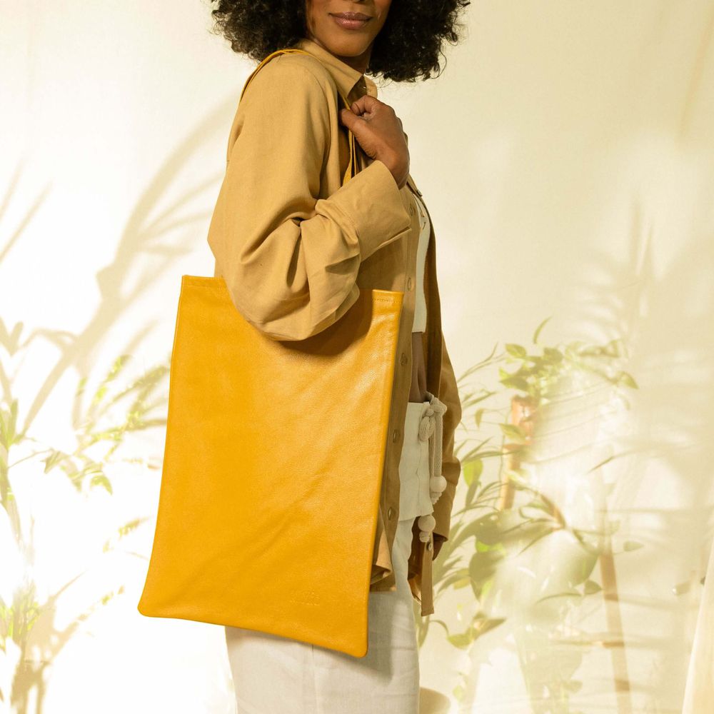 Bolsa Sacola RetrÔ - Mostarda