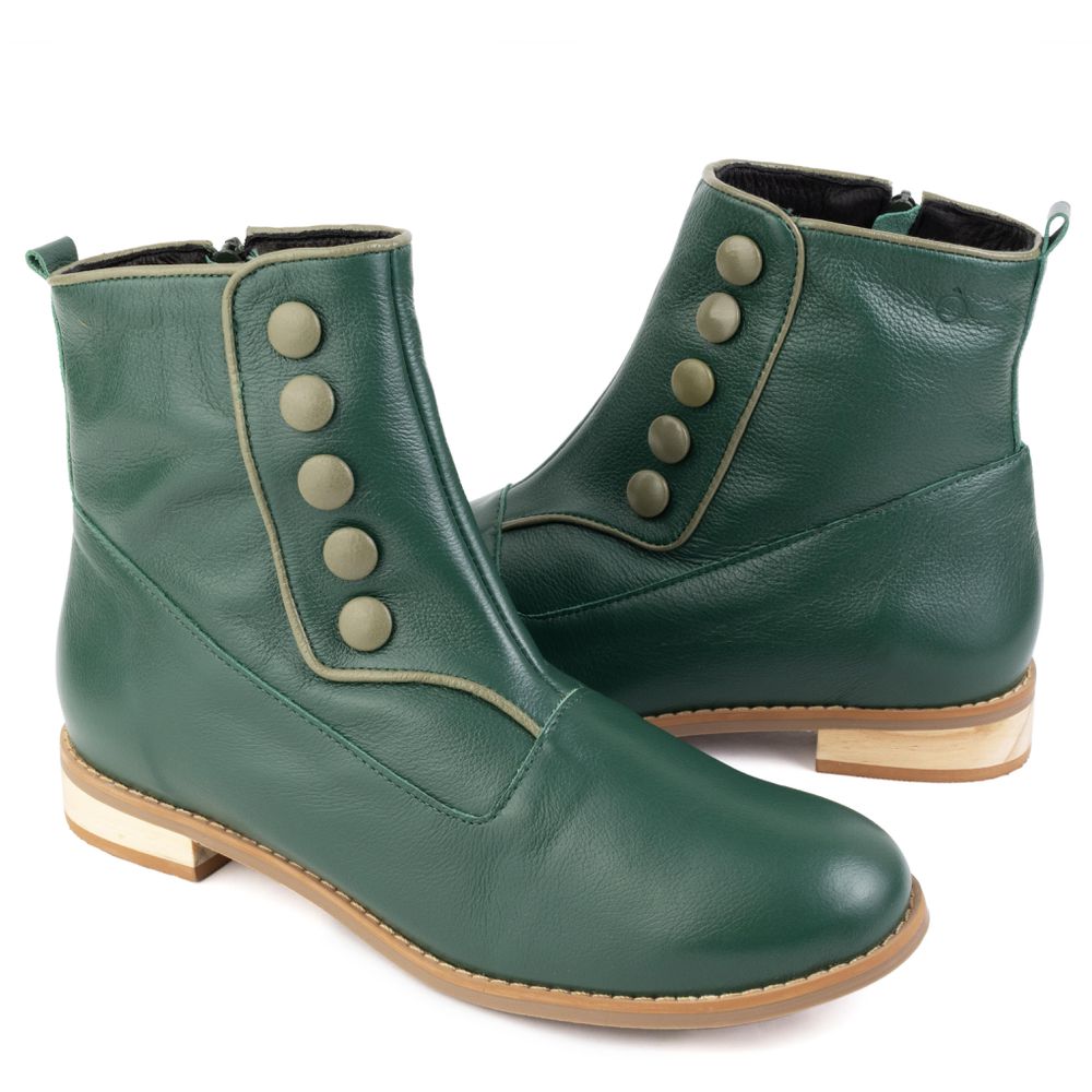 Bota RetrÔ - Verde Folha e Sálvia - LARANJEIRAS