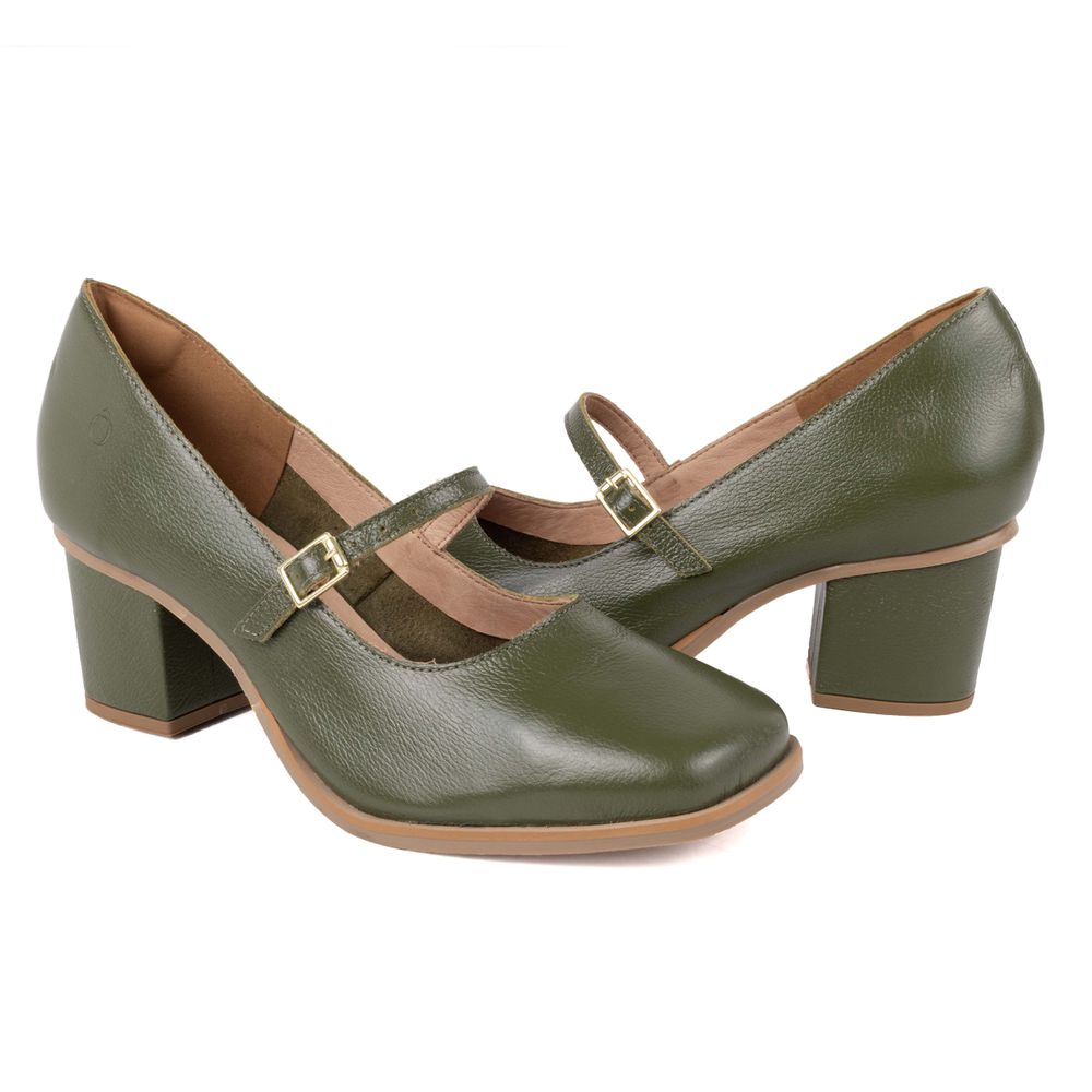 Sapato Boneca ADMIRAR - Verde Musgo - 400.54