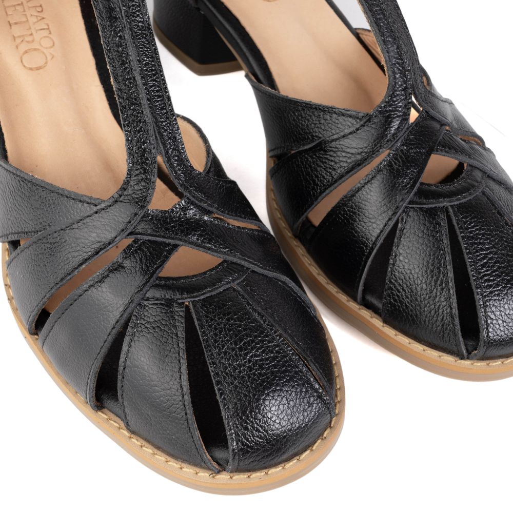 Sapato Feminino Boneca BROMÉLIA - Preto - 601.54