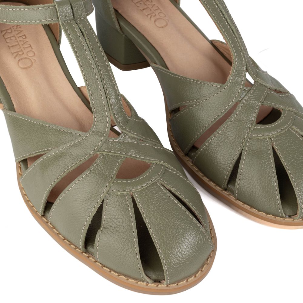 Sapato Feminino Boneca BROMÉLIA - Sálvia - 601.54 