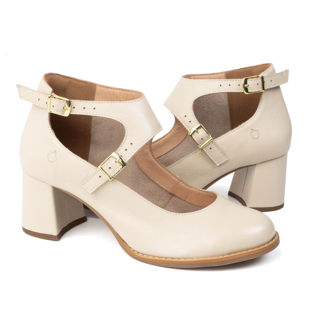 Sapato Boneca - Off White - LUZ