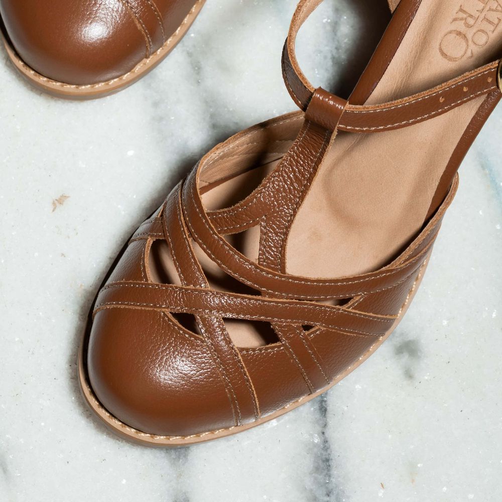 Sapato Boneca RetrÔ - Chocolate - LEVEZA