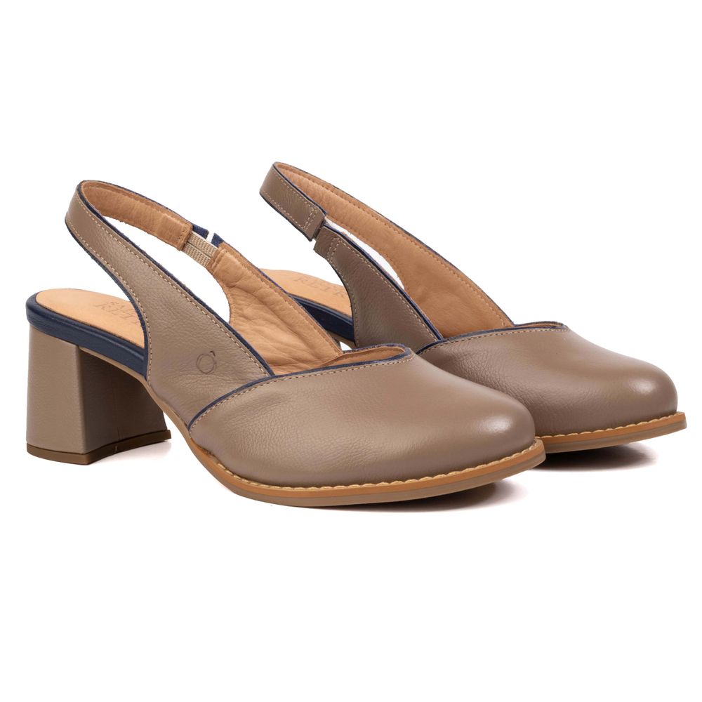 Sapato Boneca RetrÔ - Fendi e Azul Anil - ALÉM