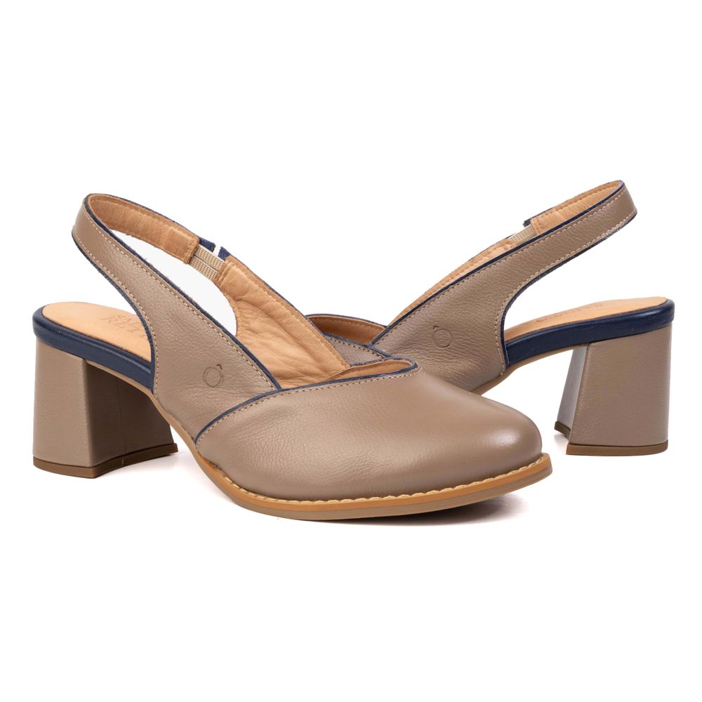 Sapato Boneca RetrÔ - Fendi e Azul Anil - ALÉM