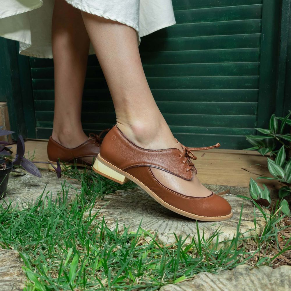 Sapato Oxford - Chocolate e Bali - HÍSTORIA