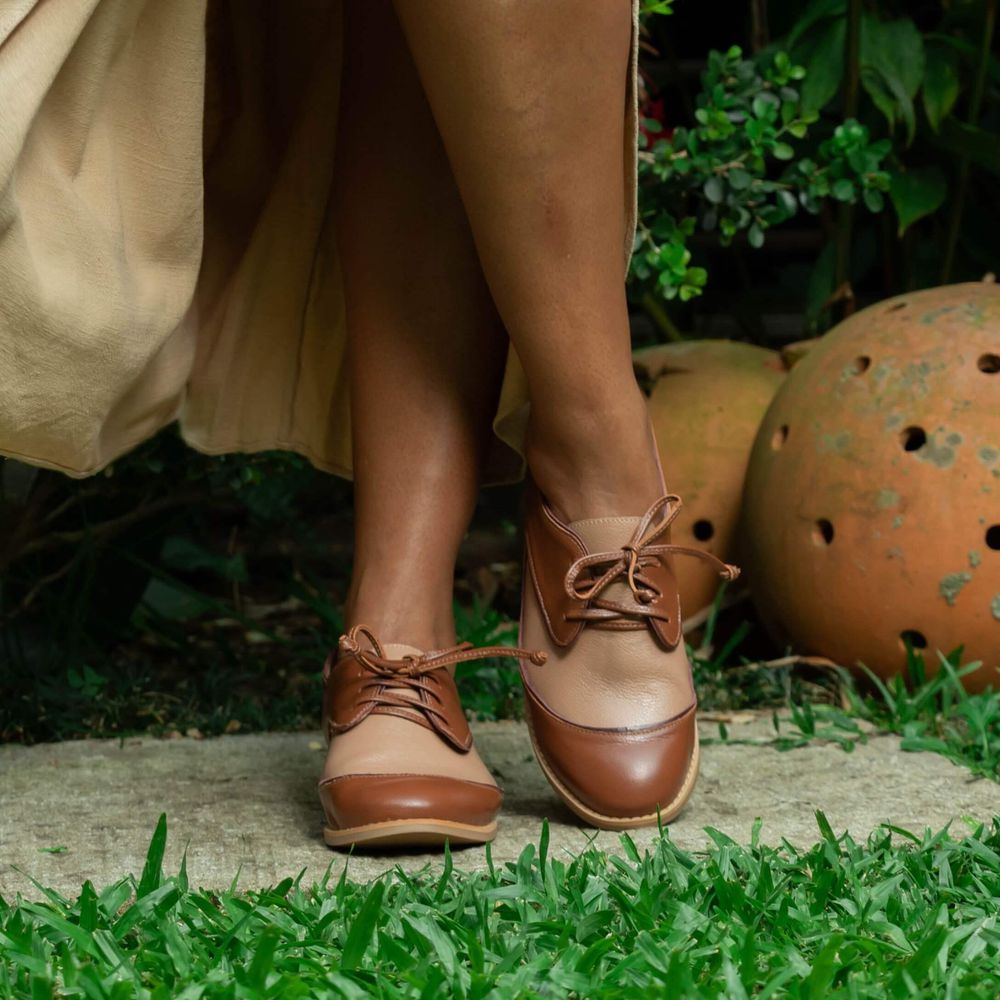 Sapato Oxford - Chocolate e Bali - HÍSTORIA